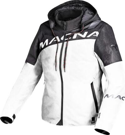 Giacca moto donna touring Macna Racoon Grigio Chia