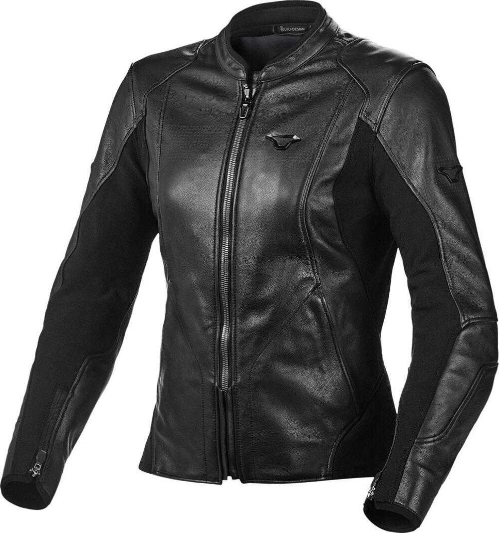 Giacca moto donna pelle Macna Tequilla Nero