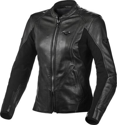 Giacca moto donna pelle Macna Tequilla Nero