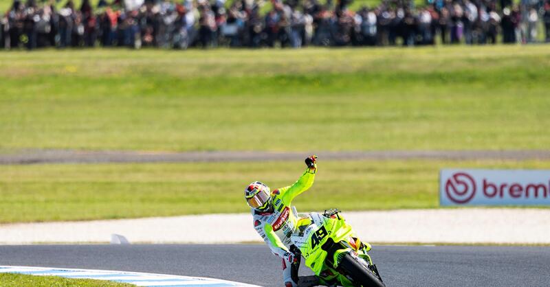 MotoGP 2025. GP dell&#039;Australia. Fabio Di Giannantonio, podio con la febbre: &quot;Partendo decimo &egrave; difficile vincere. Voglio congelare questo anteriore&quot;