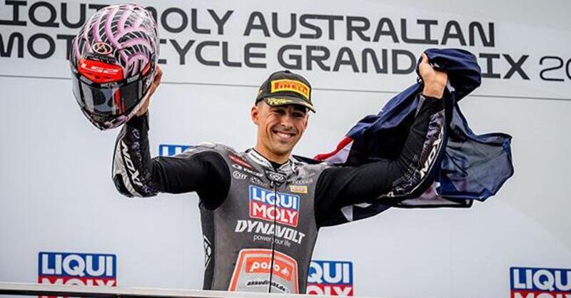 MotoGP 2025. GP dell&#039;Australia. Moto2: Senna Agius eroe in casa! Sul podio Diogo Moreira, a -2 punti da Manu Gonzalez
