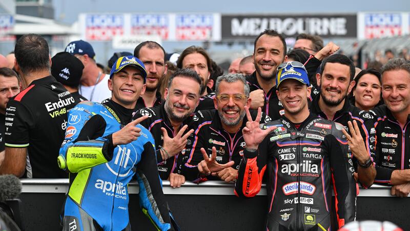 MotoGP 2025. GP dell&#039;Australia. Con Raul Fernandez arriva la 300esima vittoria di Aprilia nel Motomondiale