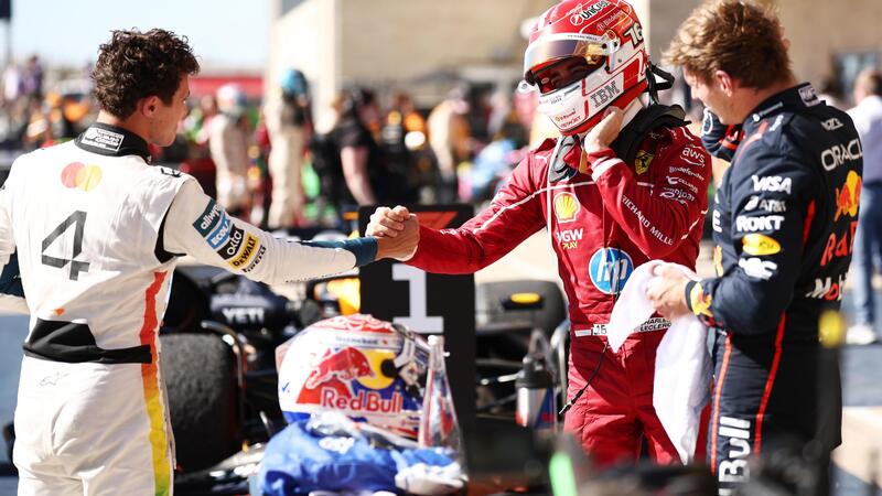 F1. Duello spettacolare ad Austin, Norris: &quot;C&rsquo;&egrave; voluto del tempo, ma ce l&rsquo;ho fatta&quot;. Leclerc: &quot;Mi sono divertito&quot;