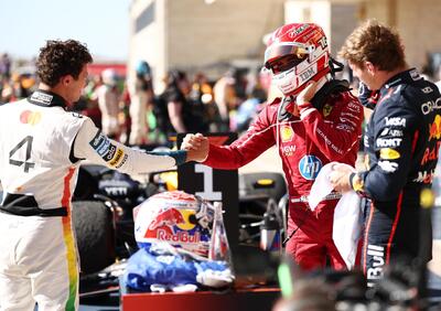 F1. Duello spettacolare ad Austin, Norris: C’è voluto del tempo, ma ce l’ho fatta. Leclerc: Mi sono divertito