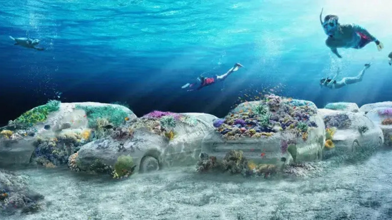 &ldquo;22 auto affondate nell&rsquo;oceano&rdquo;: il progetto incredibile che salva i coralli e trasforma il mare in un museo