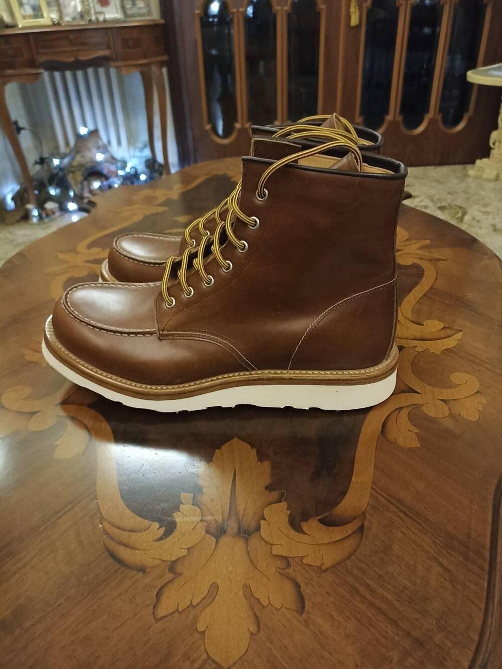 Scarponcini Uomo in pelle nr.44 come le Red W. NUO Vibram (2)