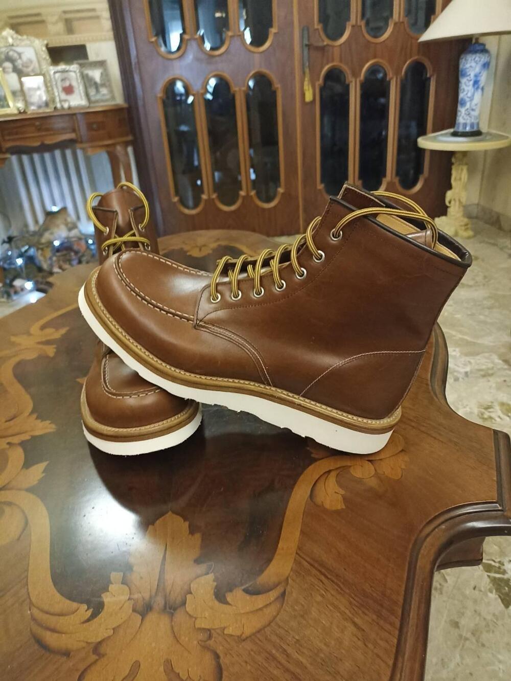 Scarponcini Uomo in pelle nr.44 come le Red W. NUO Vibram