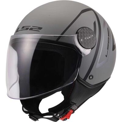Casco Jet LS2 OF558 Sphere Lux II Minim Nero Grigi