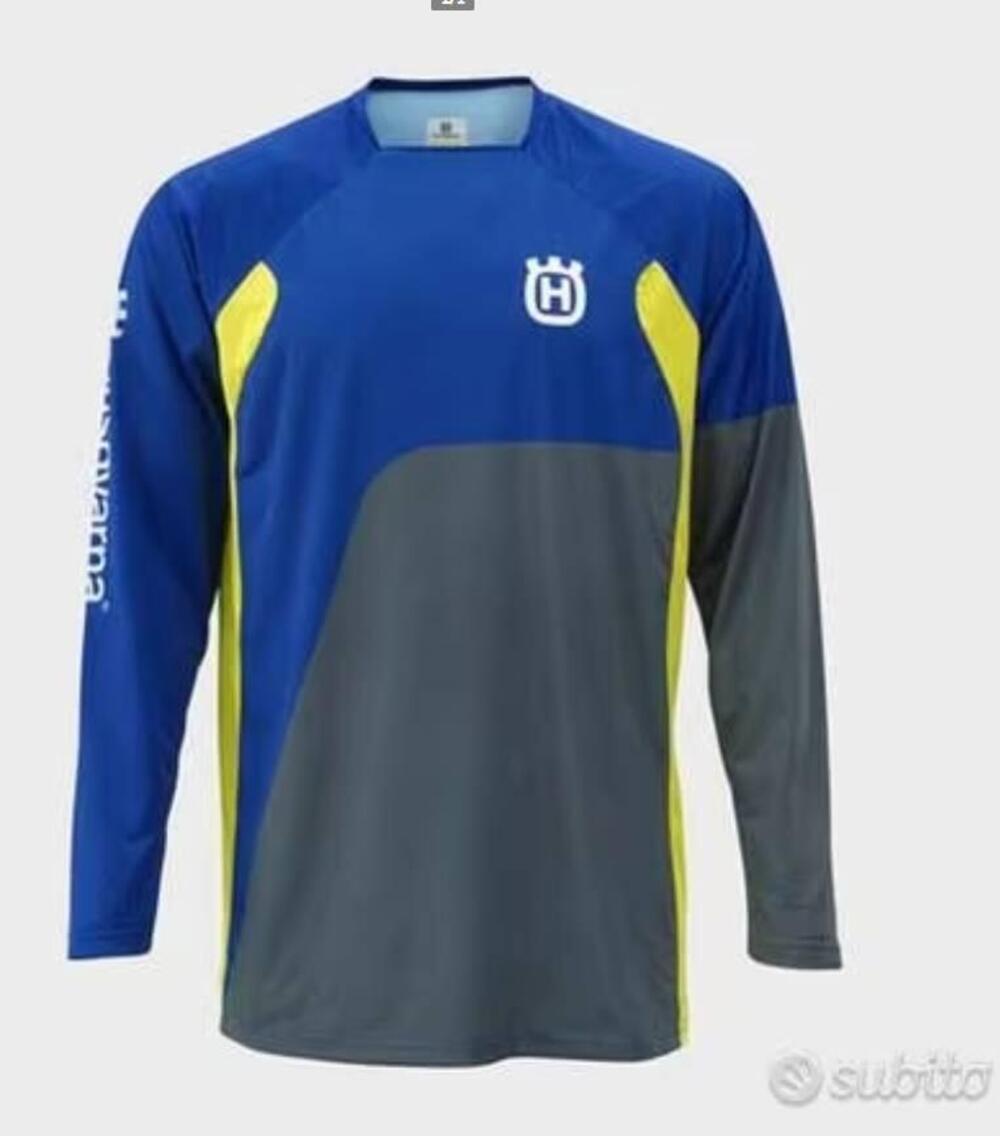 Maglia Husqvarna Authentic Jersey Blue taglia L nu