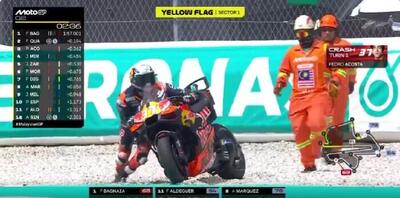 MotoGP 2025. GP della Malesia. Multato Pedro Acosta: dopo la caduta &egrave; ripartito e ha girato negli ultimi 3 minuti del Q2 [VIDEO]