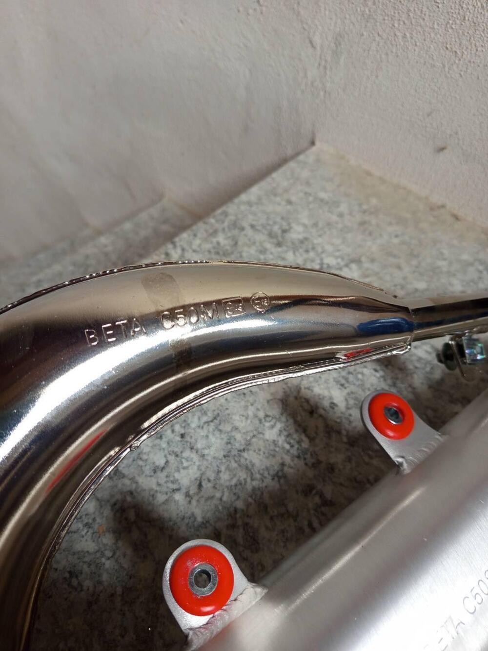 Marmitta originale Beta 50 RRr Motard 2024 Betamotor (3)