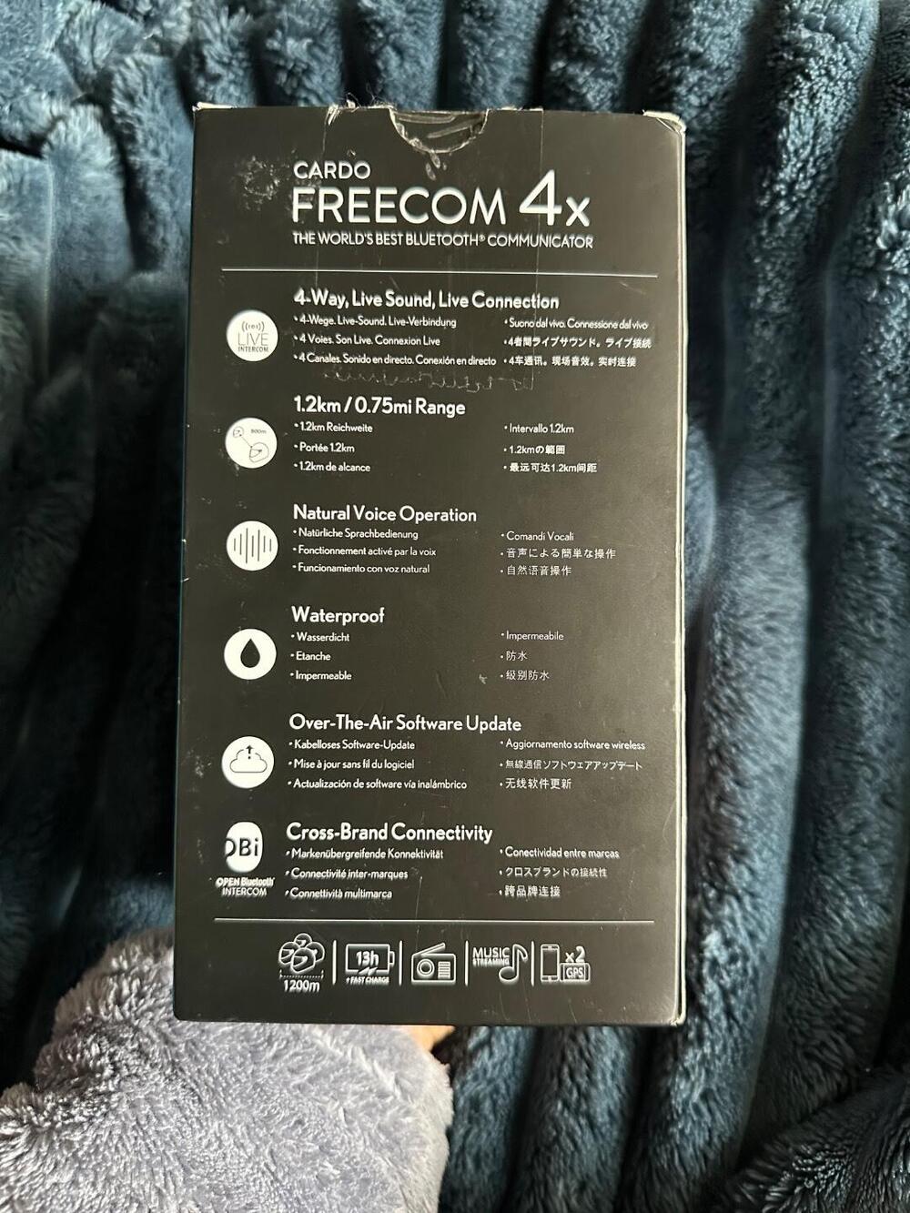 Cardo Freecom 4X Duo NUOVO, mai usato, JBL (2)