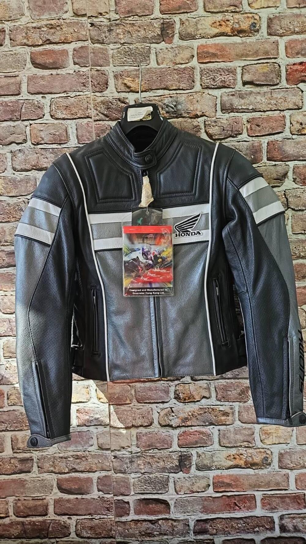 Giacca pelle moto donna Suomy