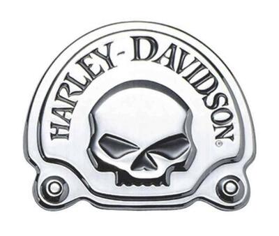 Medaglione cromato Emblema Skull Harley Davidson O Harley-Davidson