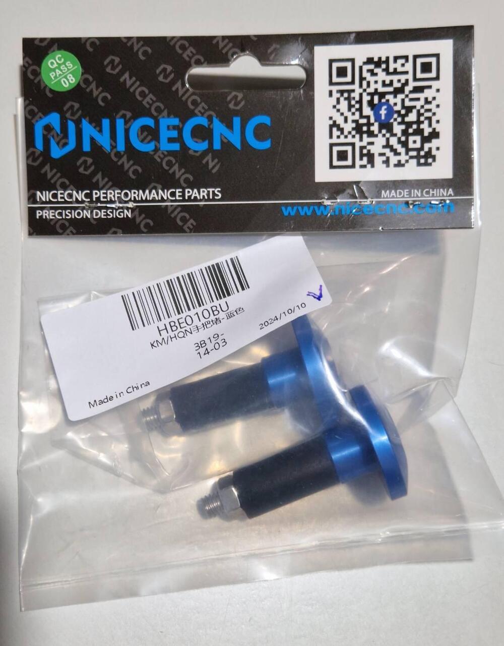 Accessori moto e scooter in ergal Blue NUOVI NICE CNC