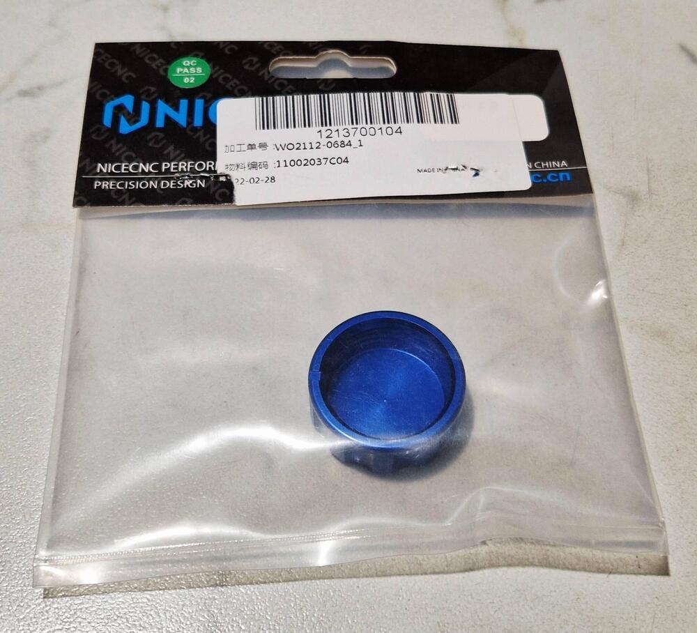 Accessori moto e scooter in ergal Blue NUOVI NICE CNC (3)