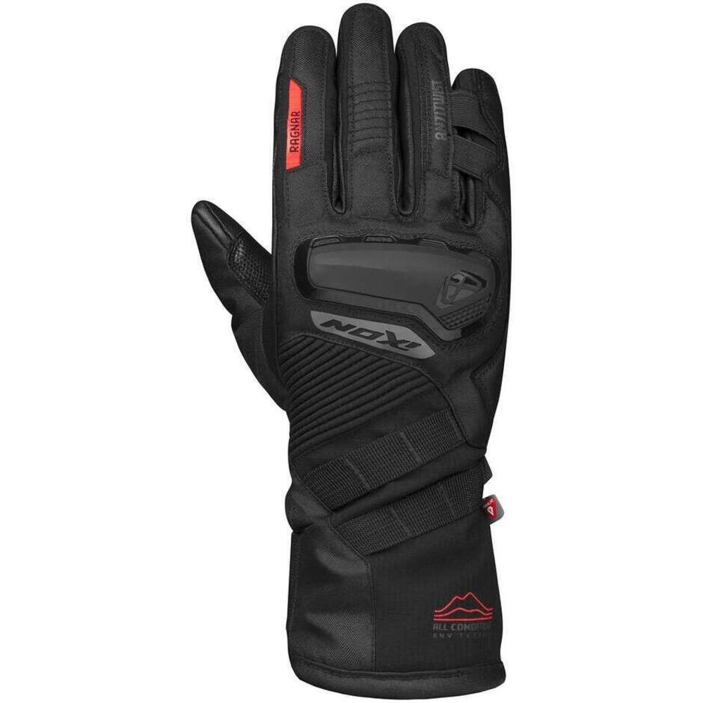 Guanti moto invernali Ixon PRO RAGNAR Nero rosso v