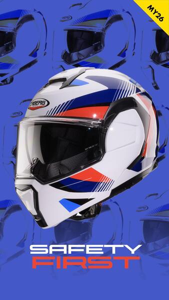 Caberg Trip: the modular helmet with integrated emergency system