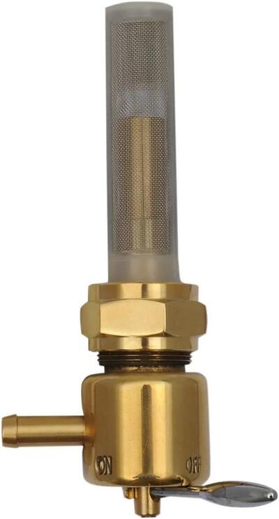 Rubinetto benzina in ottone con attacco da 22 mm Drag Specialties