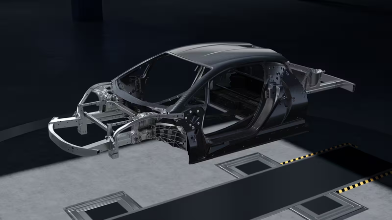 Monoscocca in fibra di carbonio