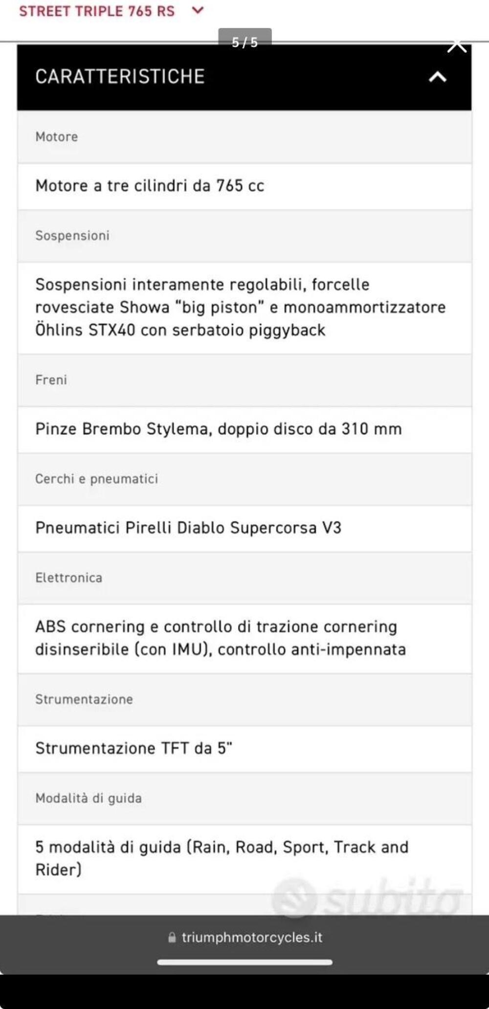 Triumph Street Triple 765 RS (2023 - 26) (5)
