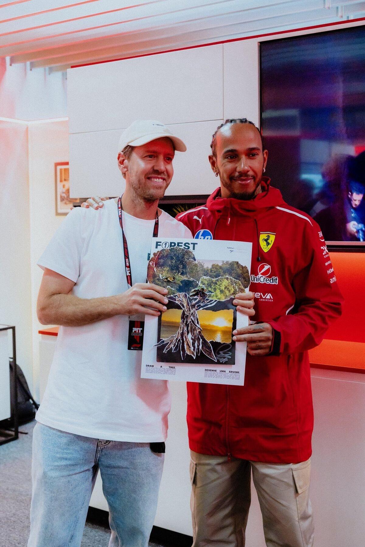 F1. “È l’unico insieme a me a parlare di argomenti seri”: Lewis Hamilton loda Sebastian Vettel, presente a Interlagos. E della causa di Felipe Massa dice…