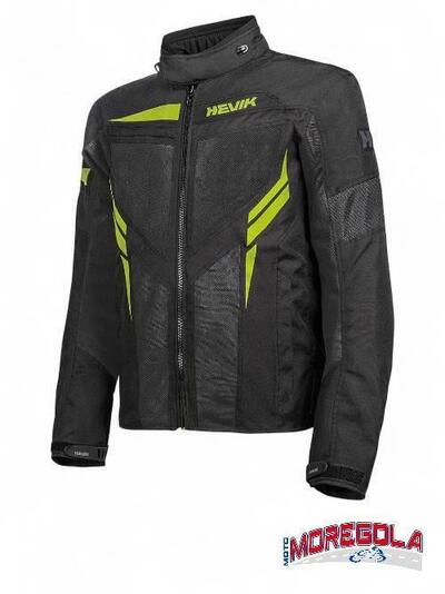 Giubbotto HEVIK mod. Ikaro Light WP Nero/Giallo fl