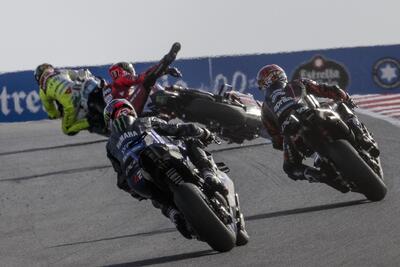 MotoGP 2025. GP del Portogallo. Nicol&ograve; Bulega e la caduta nella Sprint: &quot;Ho frenato in stile Superbike&quot;