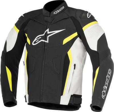 Giacca moto pelle Alpinestars GP PLUS R V2 nero bi