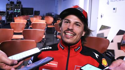 MotoGP 2025. GP di Valencia. Nicol&ograve; Bulega, l'aerodinamica e i sorpassi in MotoGP: "Tante moto davanti, freni e sembra di entrare in un tunnel senza vento"