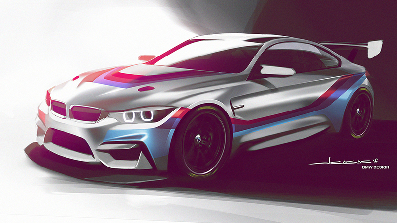 BMW M4 GT4 al debutto in pista nel 2018