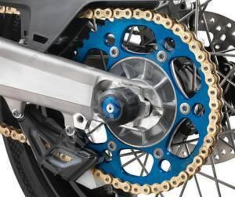 PROTEZIONE PERNO RUOTA POSTERIORE BLU Husqvarna C