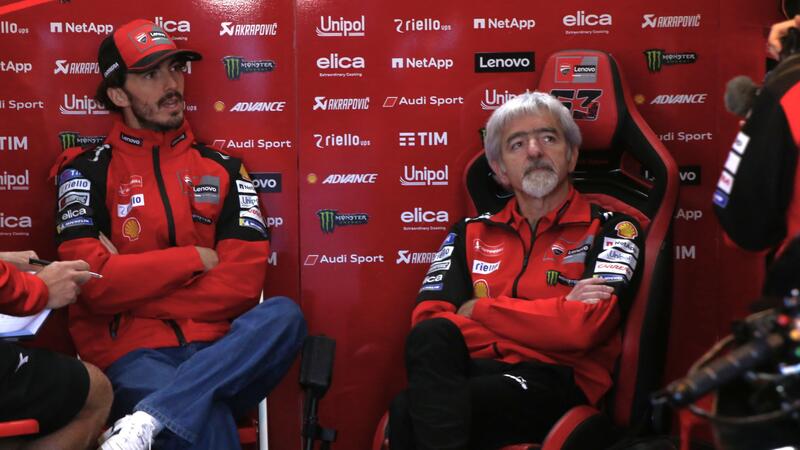 Bagnaia e Dall&#039;Igna, quando al mattino la pista era ancora umida