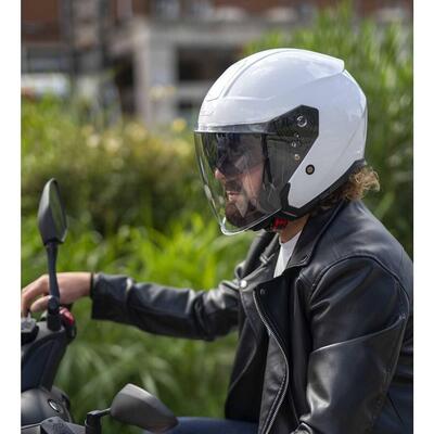 Casco jet RNA MONO bianco tg. L CGM