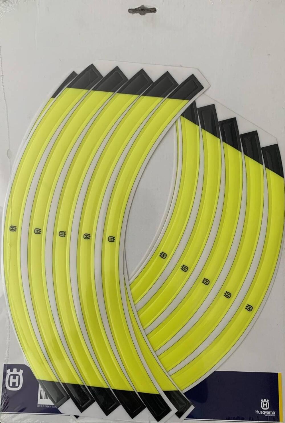 Kit Adesivi Cerchi Husqvarna Cod: 25109999000 nuov