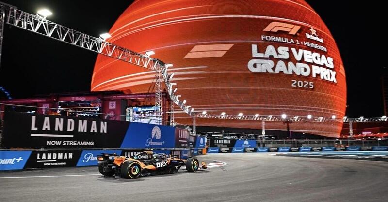 F1. GP Las Vegas 2025: Norris salva la McLaren in FP2, Antonelli incanta. Rottura del cambio per Leclerc