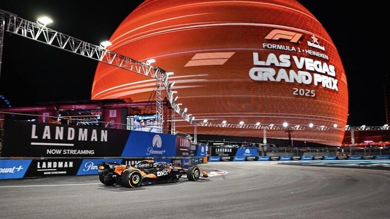F1. GP Las Vegas 2025: Norris salva la McLaren in FP2, Antonelli incanta. Rottura del cambio per Leclerc