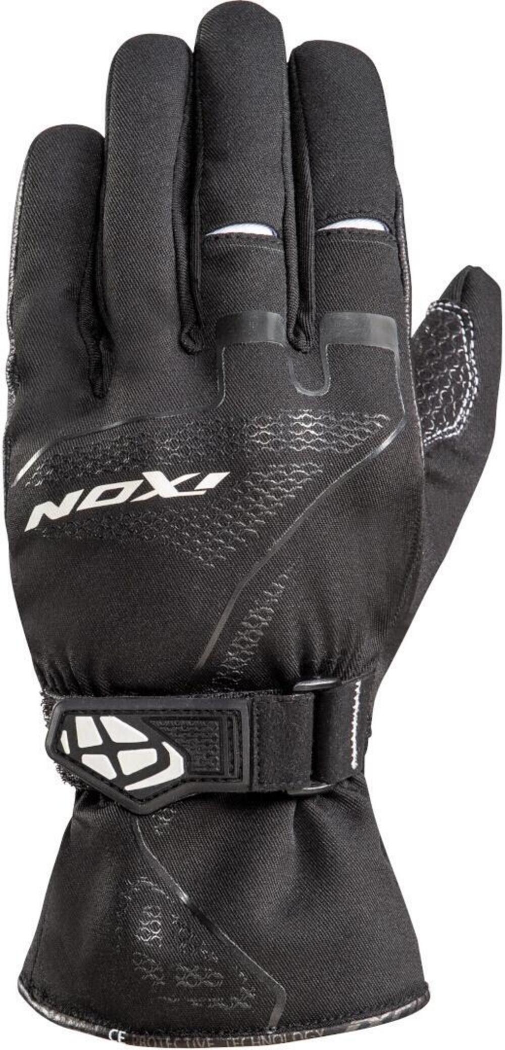 Guanti moto bambino Ixon PRO INDY KID CE Nero Bian