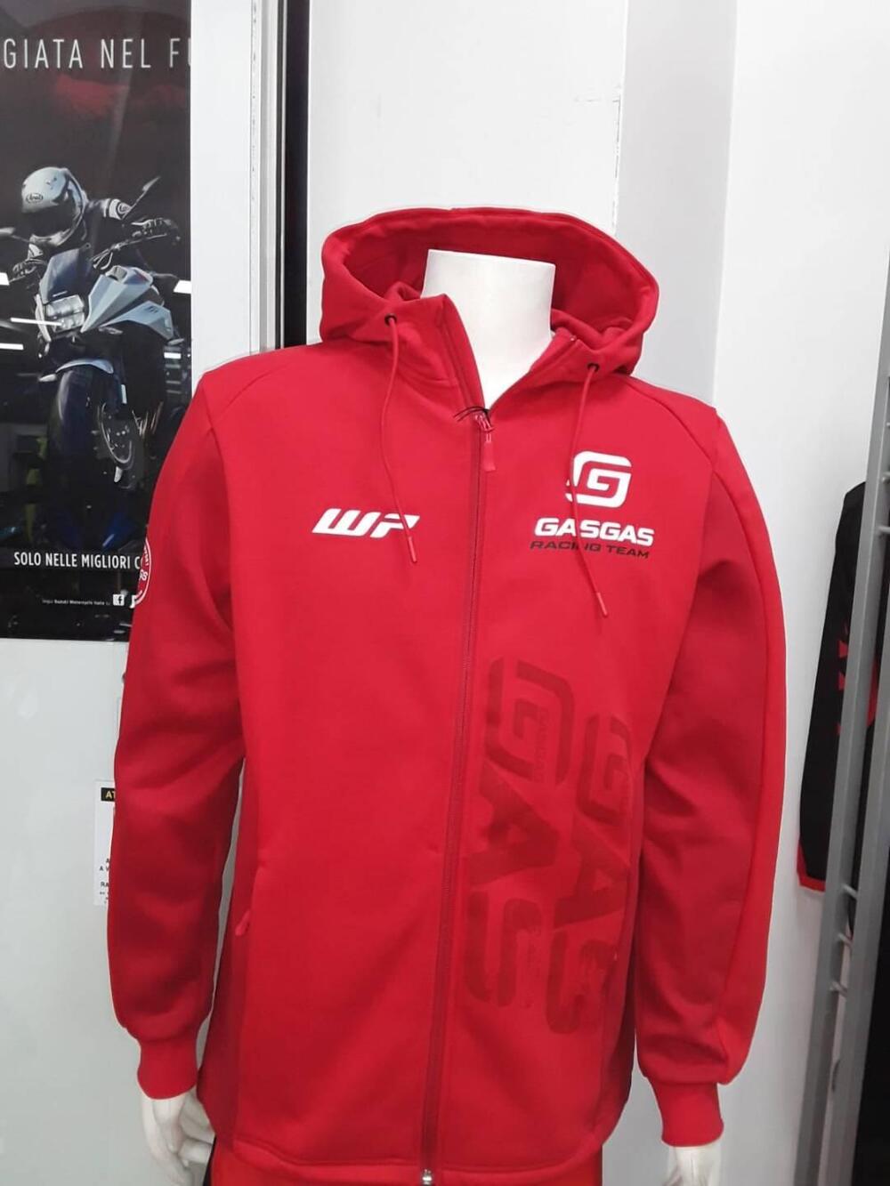 FELPA GASGAS CON CAPPUCCIO 100 %