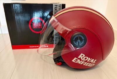 Casco BHR in pelle Royal Enfield style - XL - sett