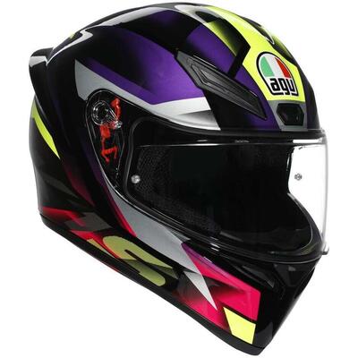 Casco Integrale AGV K1 S Fastlap Nero Viola Rosa