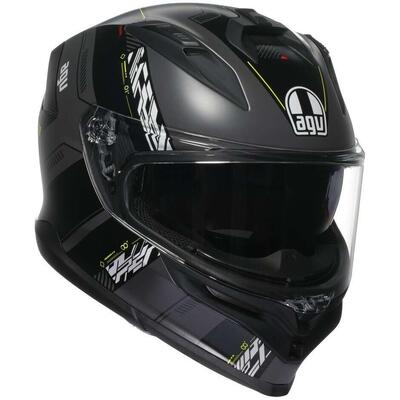 Casco Integrale AGV K7 Kyber Opaco Grigio Giallo F