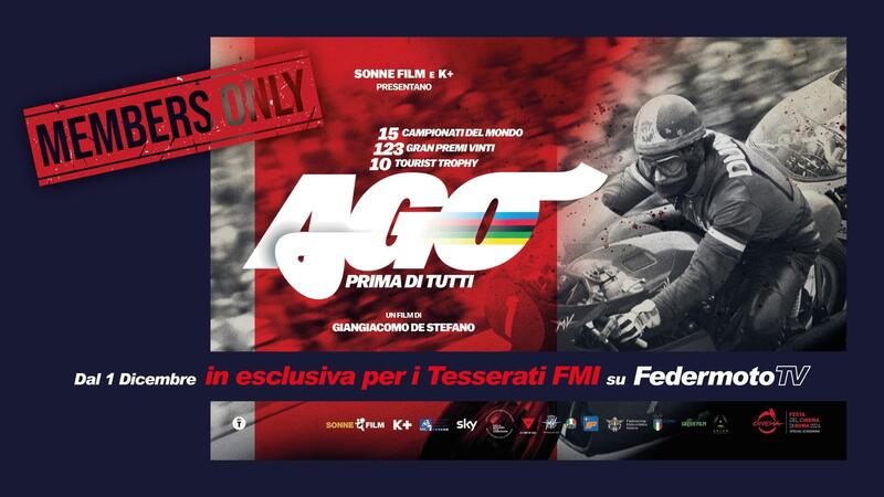 &quot;Ago prima di tutti&quot; arriva in streaming: il film su Giacomo Agostini esclusiva FedermotoTV