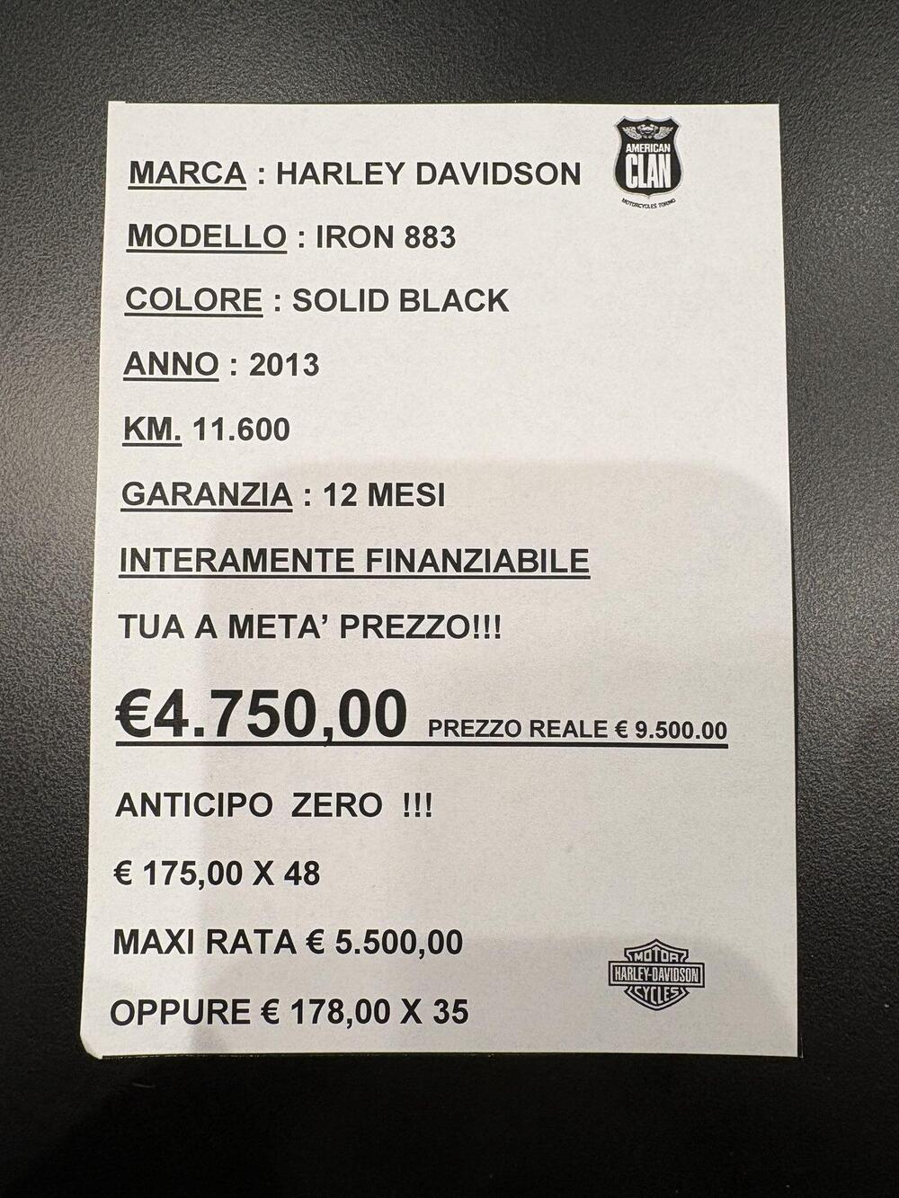 Harley-Davidson 883 Iron (2012 - 14) - XL 883N (2)