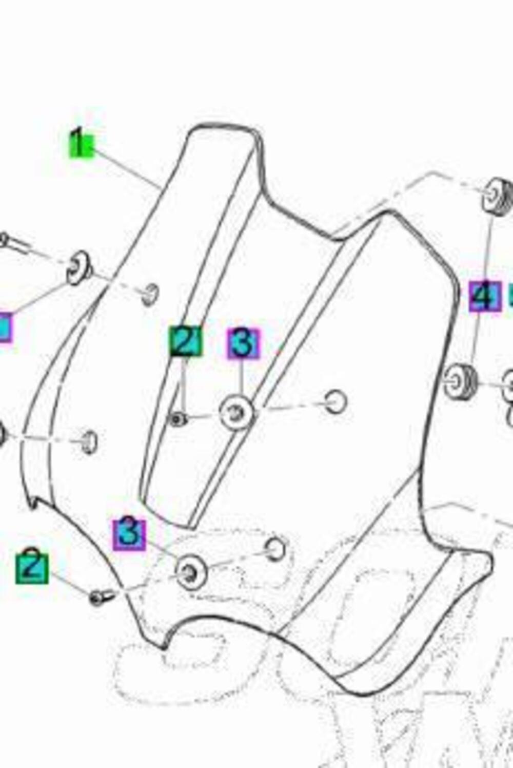 PARABREZZA V85 TT 2019/2023 ORIGINALE Moto Guzzi (2)
