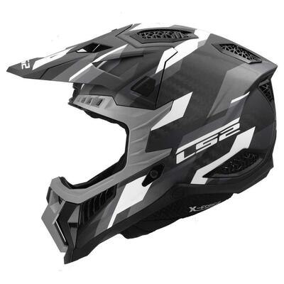 Casco Cross LS2 MX703 X-Force Phantom Nero Grigio