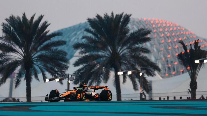 F1. GP Abu Dhabi 2025, McLaren protagonista assoluta in FP2: Norris vola, Verstappen insegue e Piastri fatica 