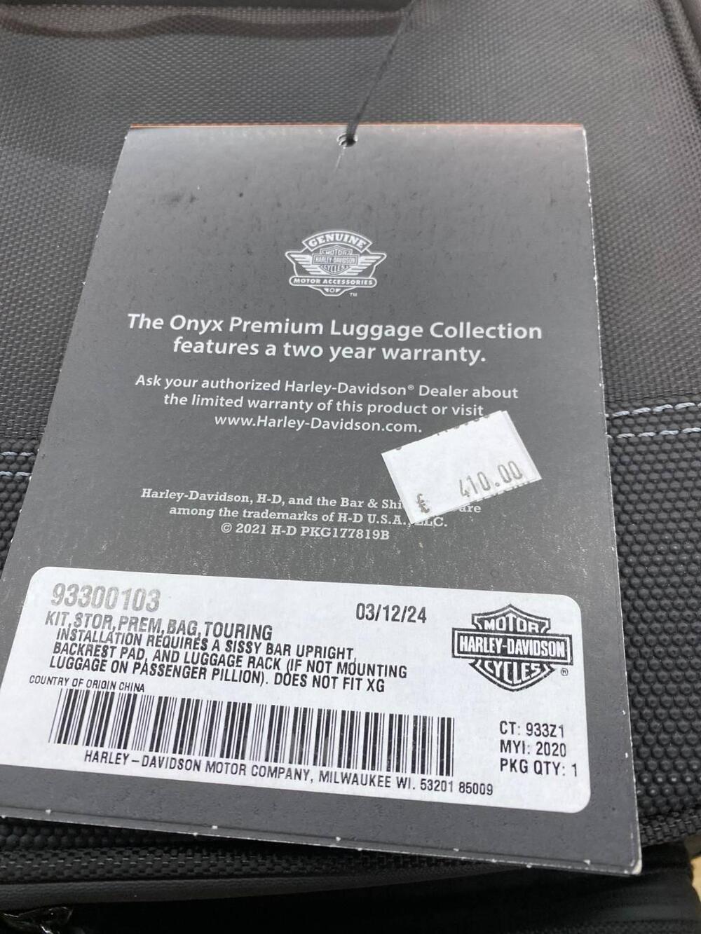 BORSA TOURING ONYX PREMIUM Harley Davidson Harley-Davidson (6)