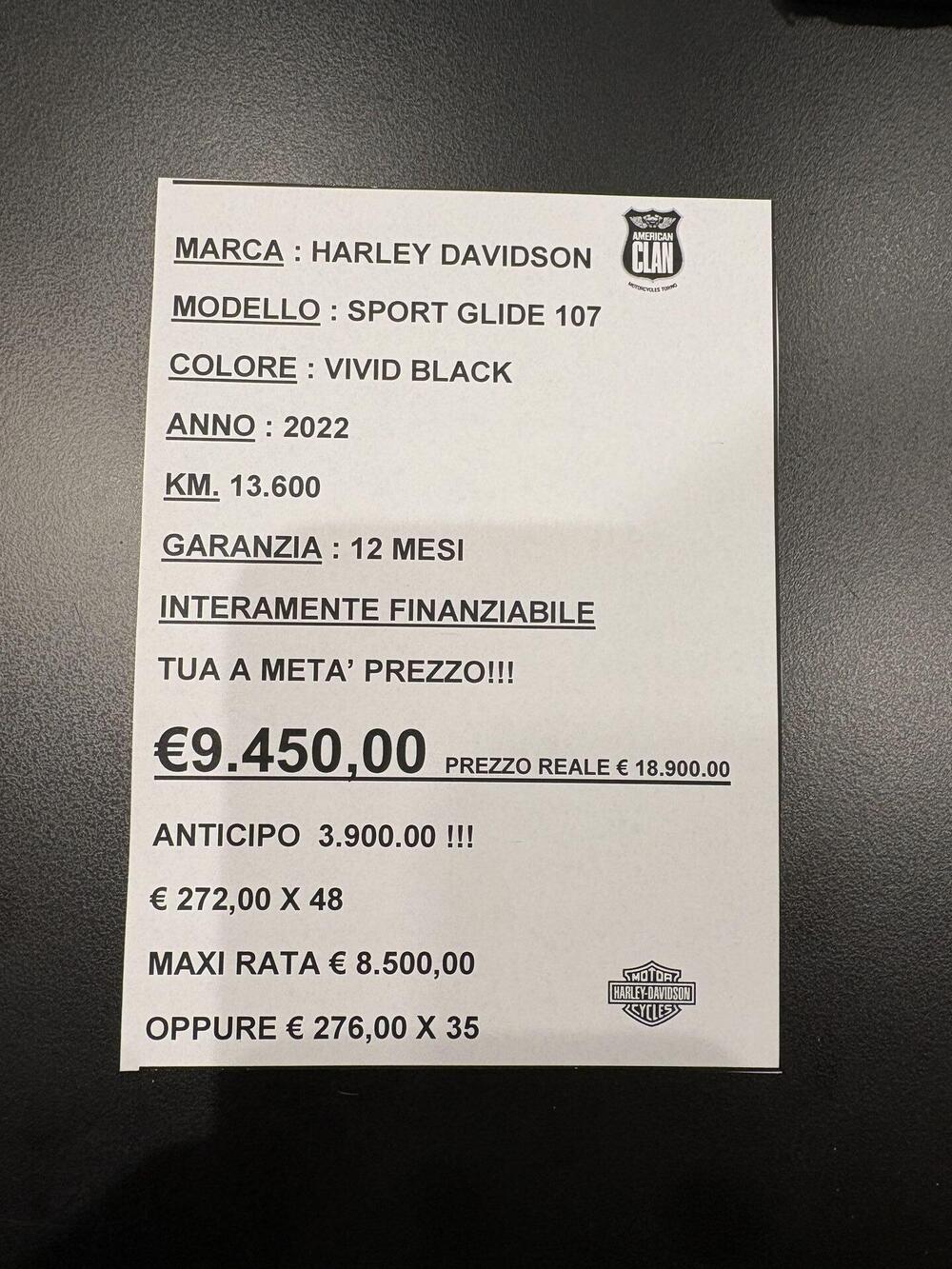 Harley-Davidson 107 Sport Glide (2018 - 20) (3)