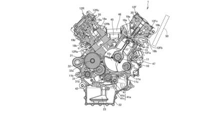 Honda: Un brevetto svela un nuovo motore V4 con dettagli interessanti.